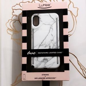 Lumee Duo iPhone X case, marble